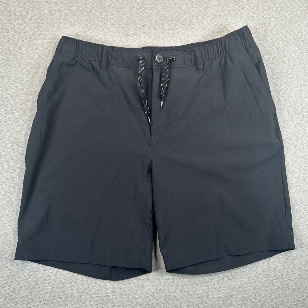 Chubbies Everywear Shorts Mens XL Charcoal Black 8" Hybrid Stretch Pull-On
